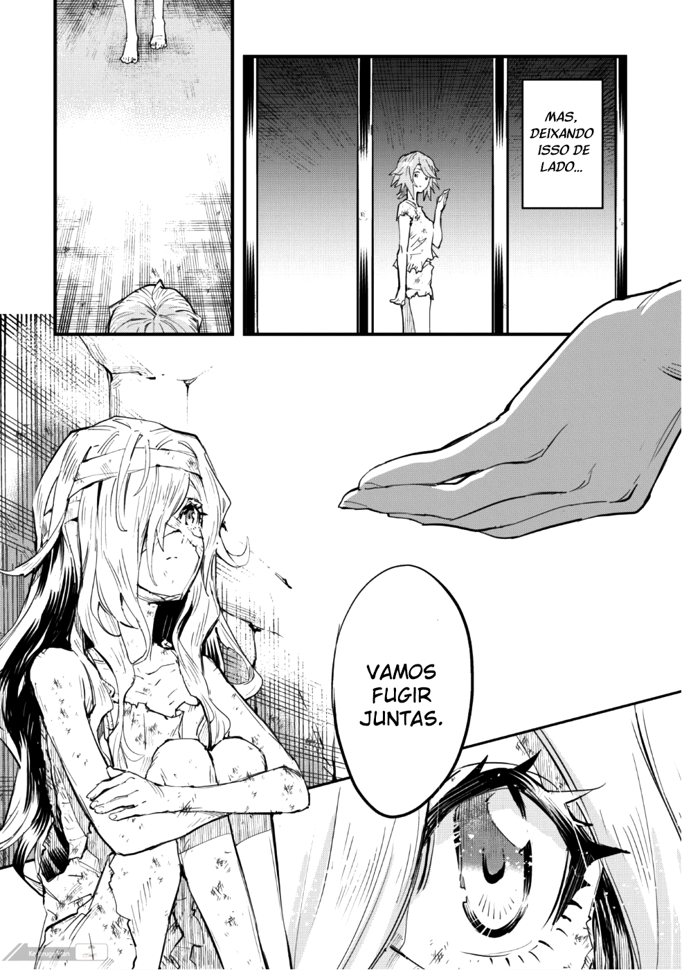 "Omae Gotoki ga Maou ni Kateru to Omouna" to Yuusha Party wo Tsuihou sareta node, Outo de Kimama ni Kurashitai the Comic A maldição abençoada 第43页