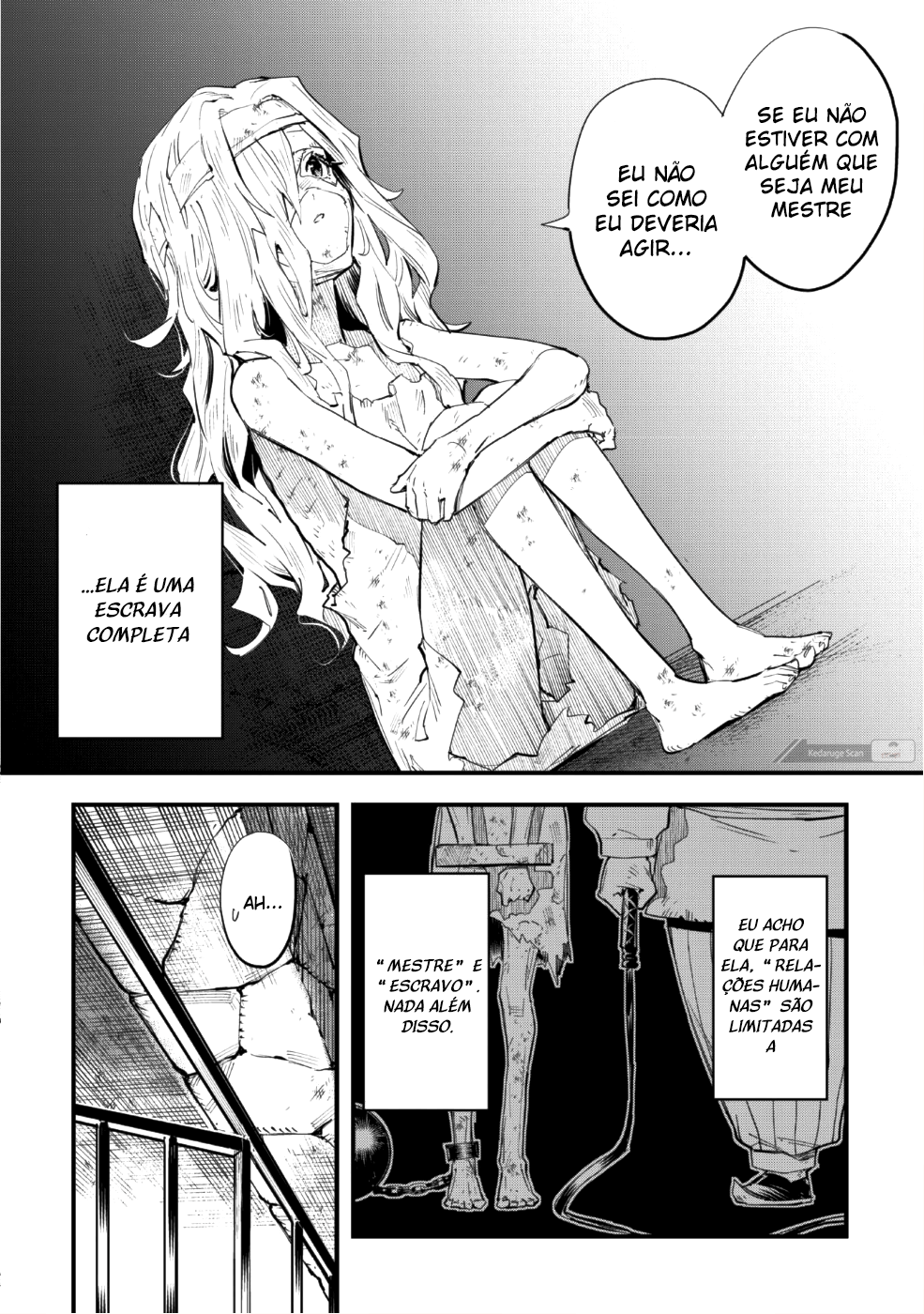 "Omae Gotoki ga Maou ni Kateru to Omouna" to Yuusha Party wo Tsuihou sareta node, Outo de Kimama ni Kurashitai the Comic A maldição abençoada 第46页