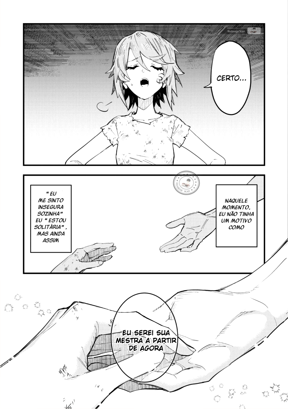 "Omae Gotoki ga Maou ni Kateru to Omouna" to Yuusha Party wo Tsuihou sareta node, Outo de Kimama ni Kurashitai the Comic A maldição abençoada 第47页