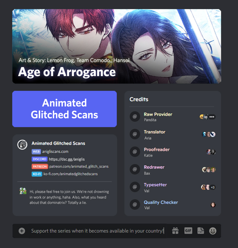 The Age of Arrogance Ch. 6 第1页