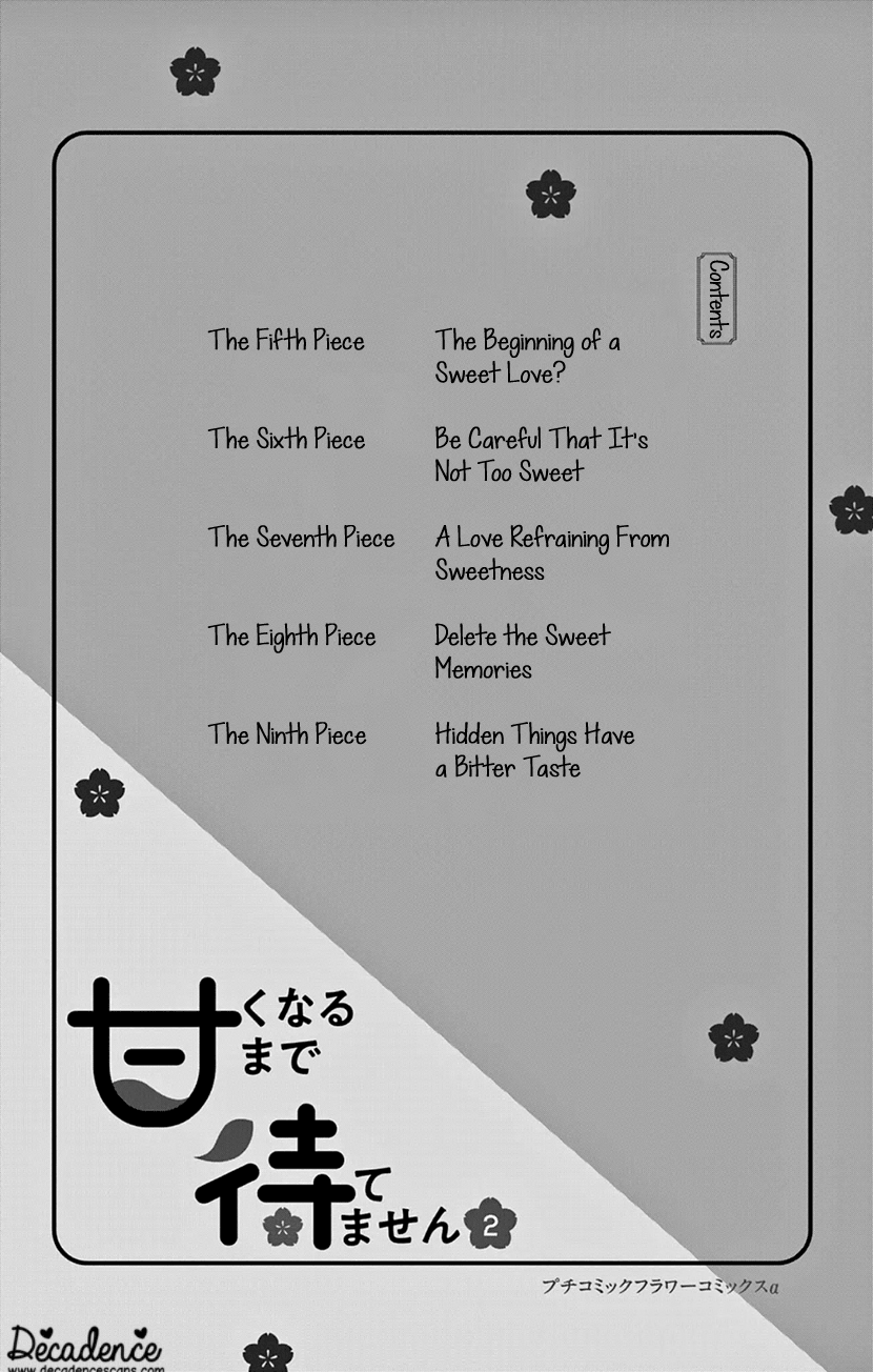 I Can't Hold Out Until It's Sweet Enough The Beginning of A Sweet Love 第5页