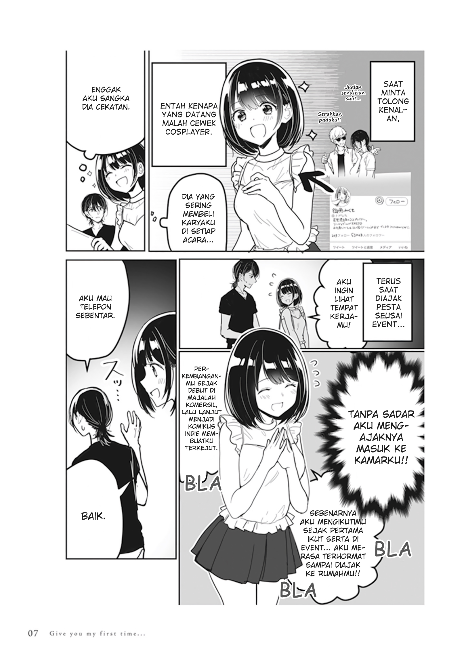 Watashi no Hajimete, Kimi ni Agemasu Komikus Perjaka vs Cosplayer 第3页