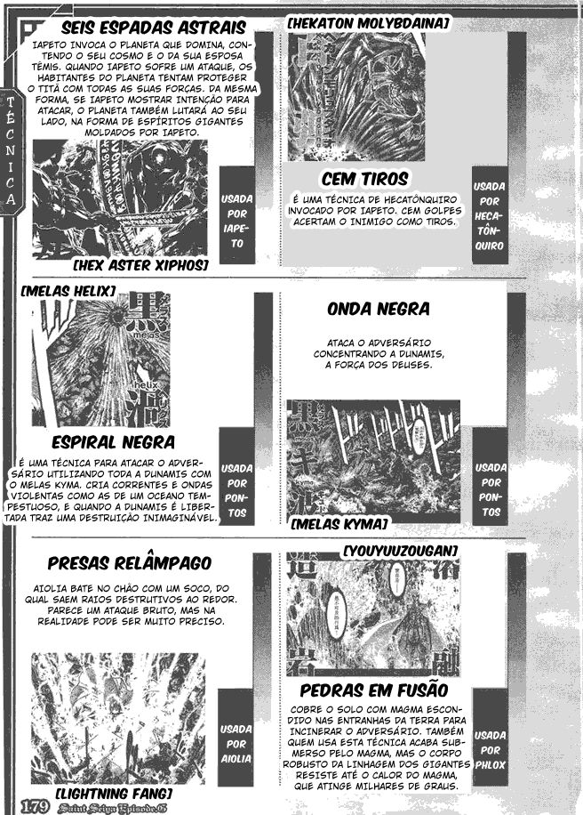 Saint Seiya: Episode G Galaxian Encyclopedia Glossário 第13页