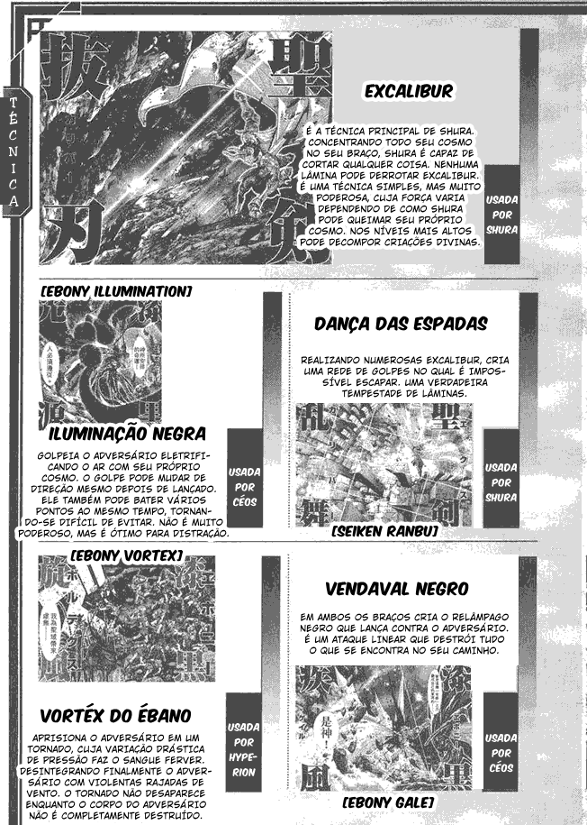 Saint Seiya: Episode G Galaxian Encyclopedia Glossário 第3页
