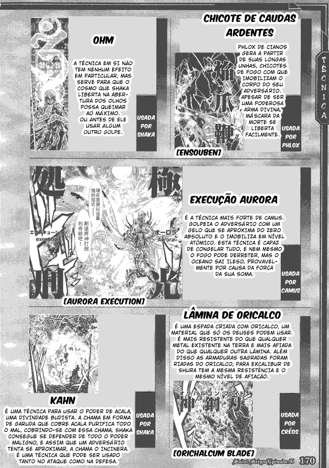 Saint Seiya: Episode G Galaxian Encyclopedia Glossário 第4页