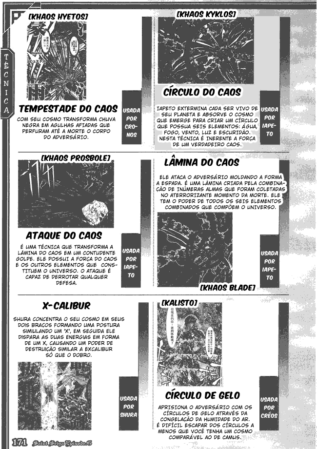 Saint Seiya: Episode G Galaxian Encyclopedia Glossário 第5页