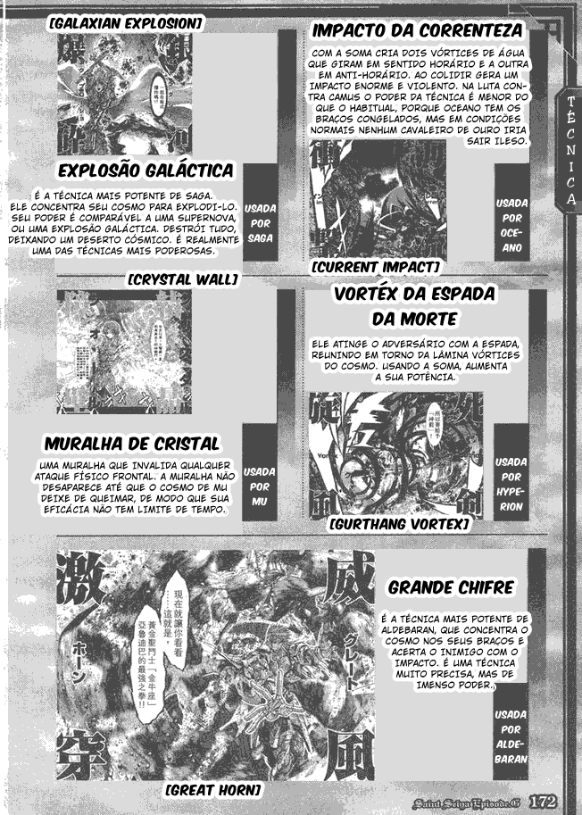 Saint Seiya: Episode G Galaxian Encyclopedia Glossário 第6页