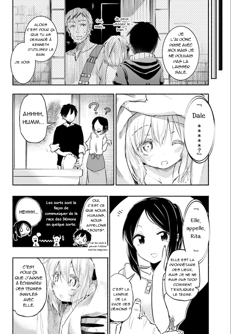 Uchi no Ko no Tame naraba, Ore wa Moshikashitara Maou mo Taoseru kamo Shirenai. Rencontre entre le jeune homme et la fillette 第14页