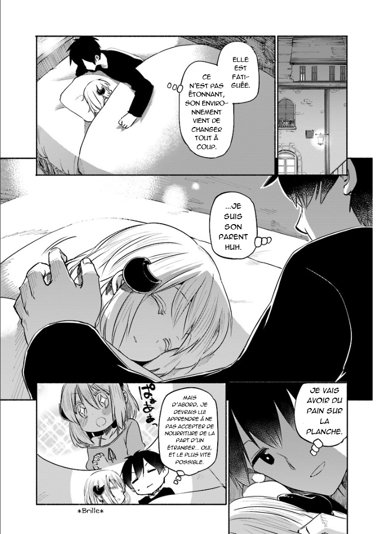 Uchi no Ko no Tame naraba, Ore wa Moshikashitara Maou mo Taoseru kamo Shirenai. Rencontre entre le jeune homme et la fillette 第21页