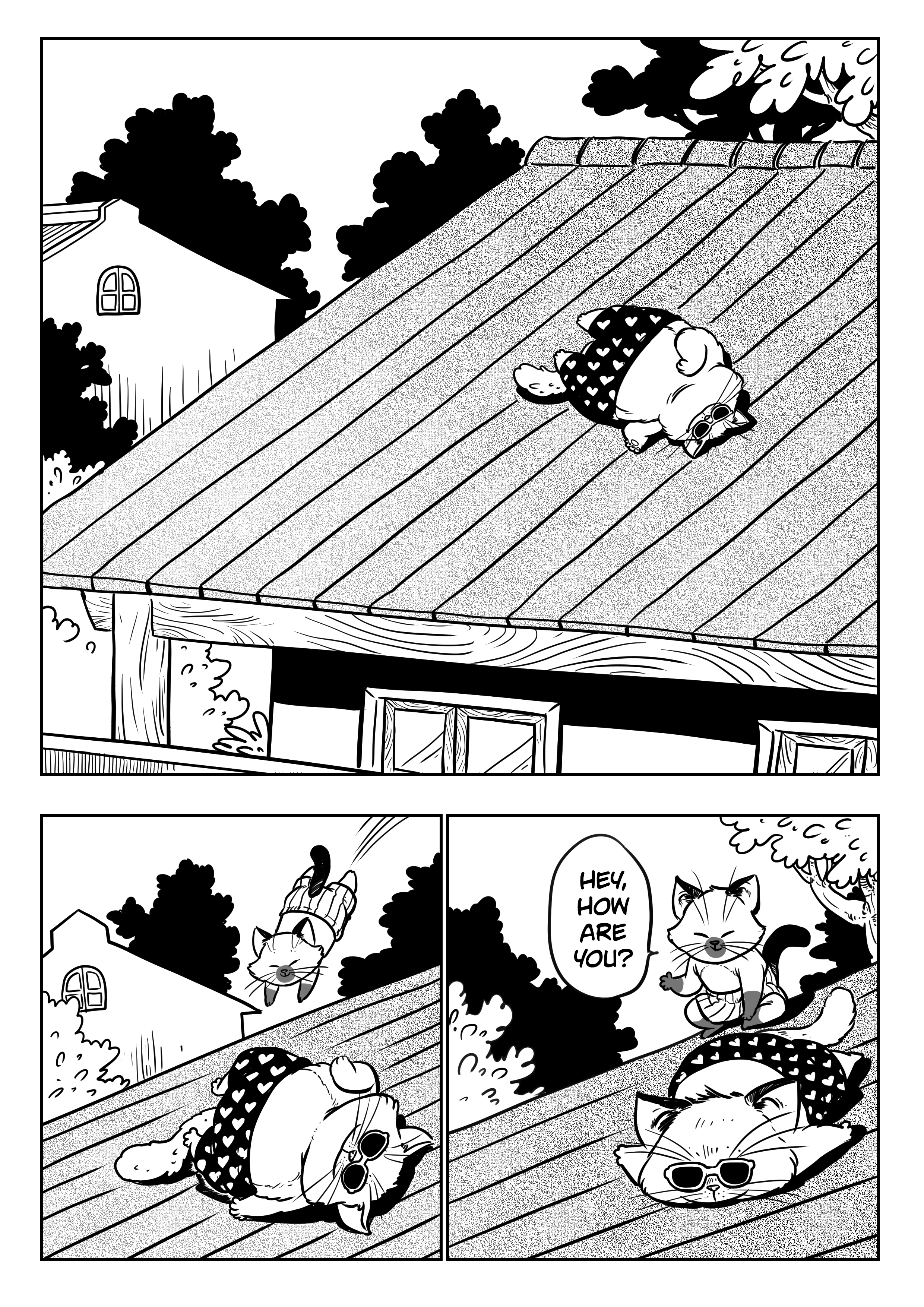 Neko Town Sunbathing in Neko Town 第1页
