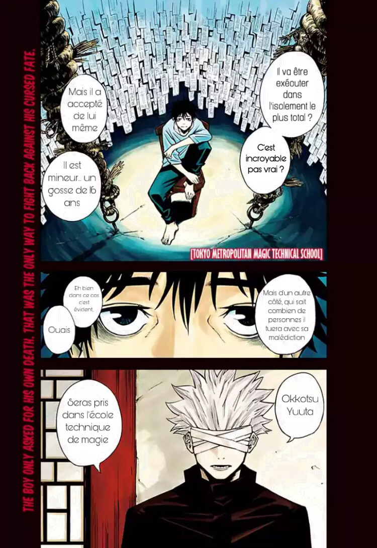 Jujutsu Kaisen 0: Toukyou Toritsu Jujutsu Koutou Senmon Gakkou Chapitre 1 : L'enfant maudit 第1页
