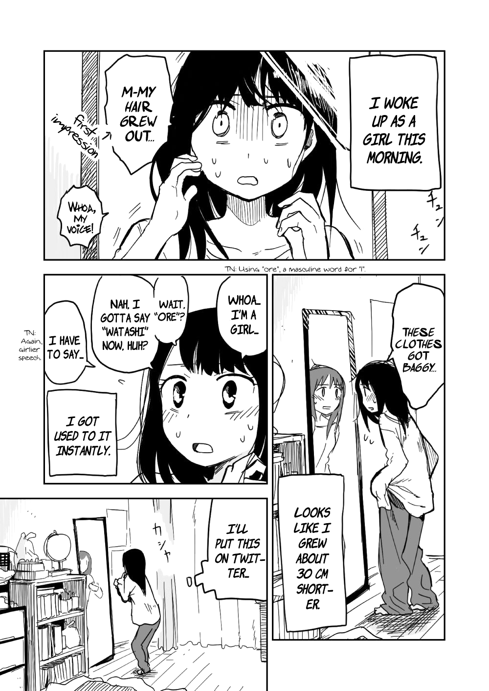 Asaokitara Onnanoko ni Natte ita. Oneshot 第1页