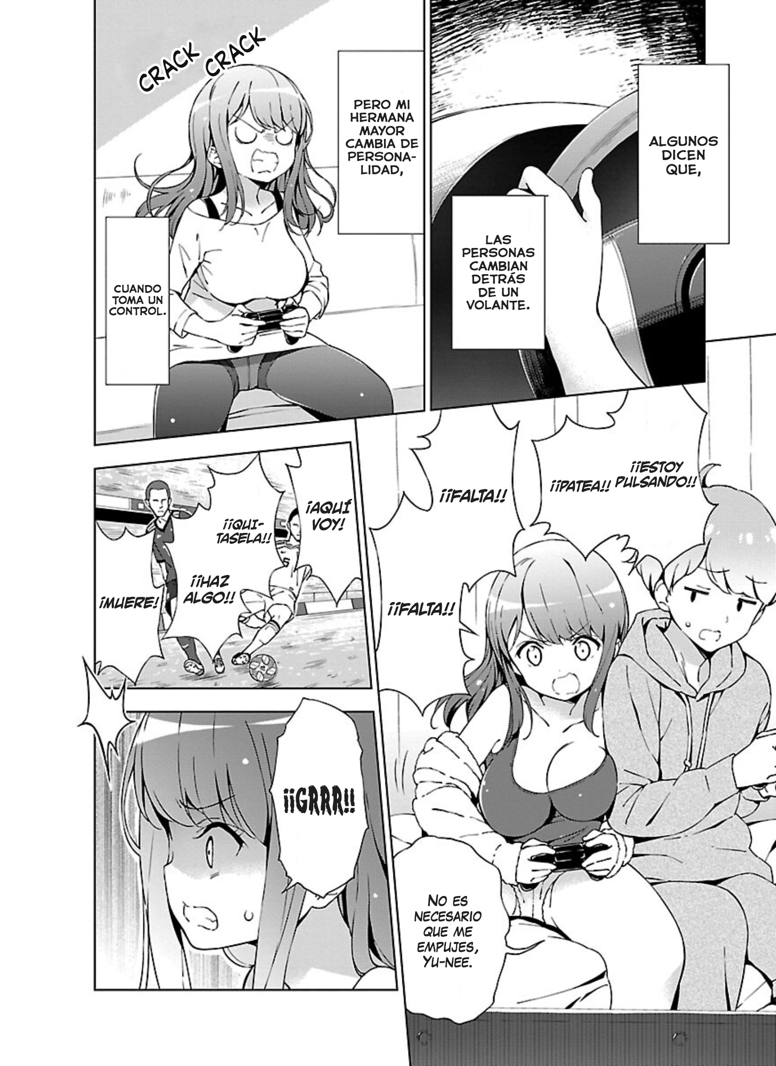 Onee-chan wa Game wo Suruto Hito ga Kawaru Onee-chan Mi onechan cambió su personalidad con un juego de fútbol. 第5页