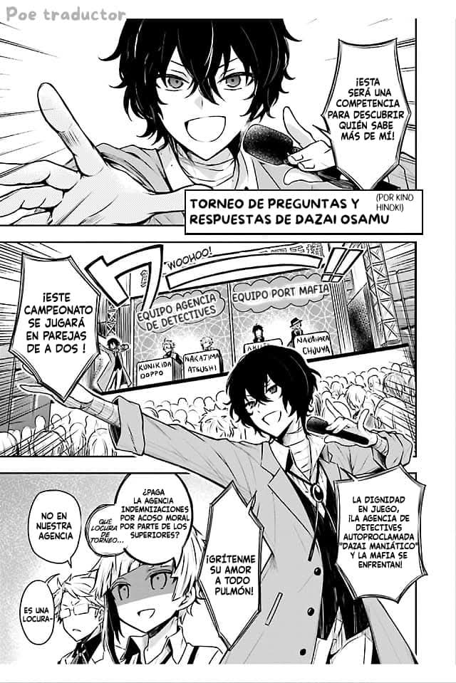 Bungo stray dogs Antología Hana "Torneo de preguntas y respuestas de Dazai Osamu" 第2页