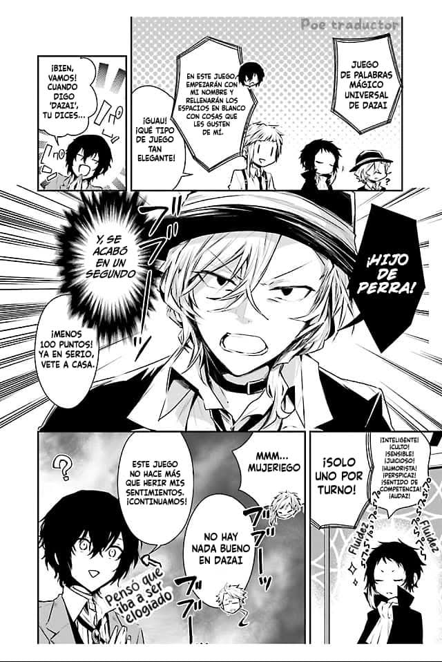 Bungo stray dogs Antología Hana "Torneo de preguntas y respuestas de Dazai Osamu" 第5页