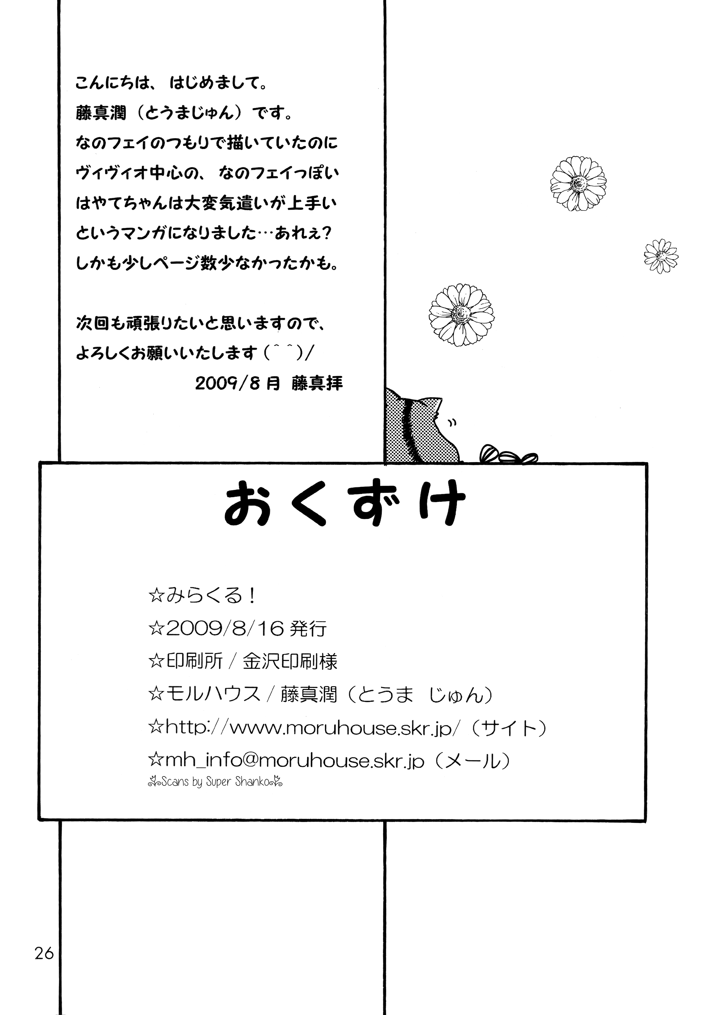 Mahou Shoujo Lyrical Nanoha - Miracle (Doujinshi) Oneshot 第25页