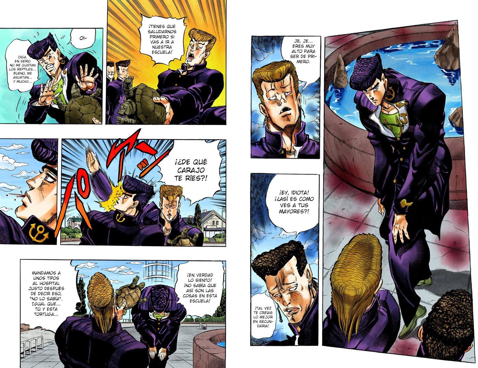 JoJo's Bizarre Adventure, Part 4: Diamond Is Unbreakable (Official Colored) ¡Jotaro Kujo conoce a Josuke Higashikata! - Parte 1 第7页