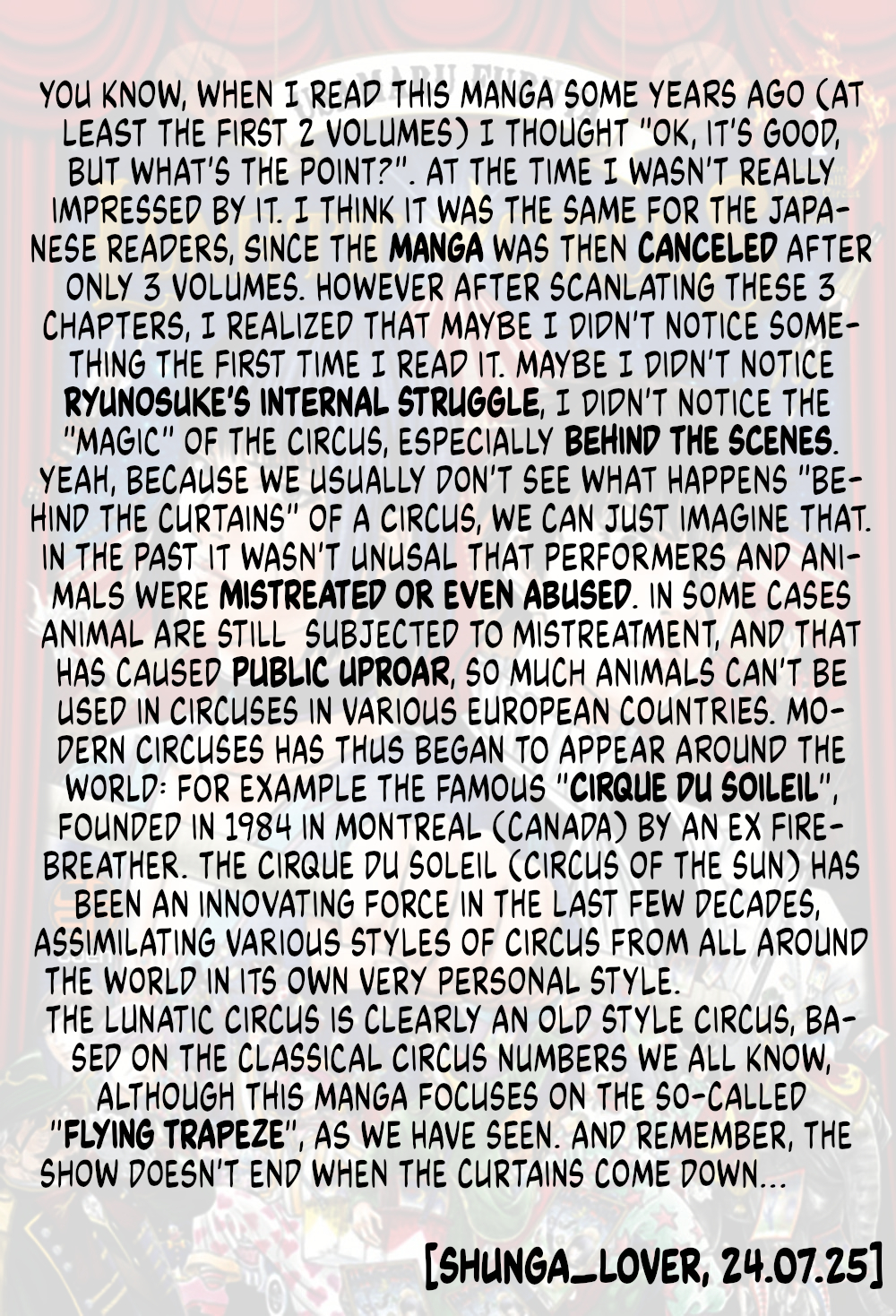 Lunatic Circus The strong and frail beings 第27页