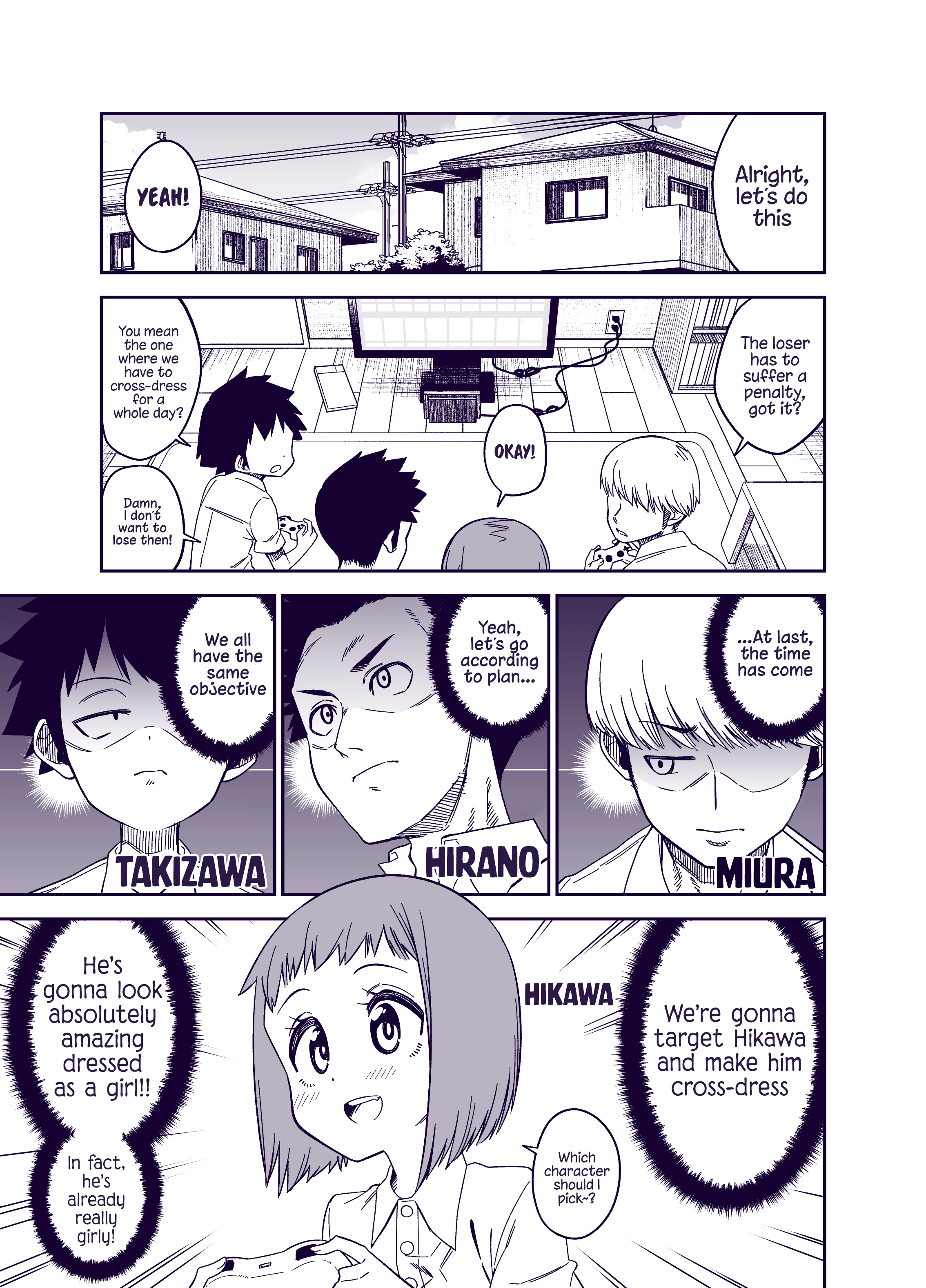 Otokonoko ga Batsu Game de Josou Saserareru Hanashi 第1页