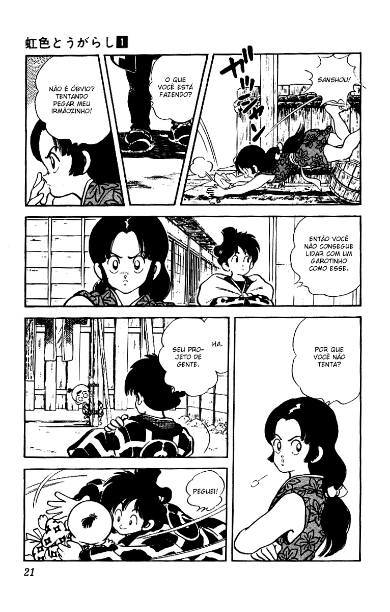 Nijiiro Togarashi Os Irmões da Aldeia Karakuri 第22页