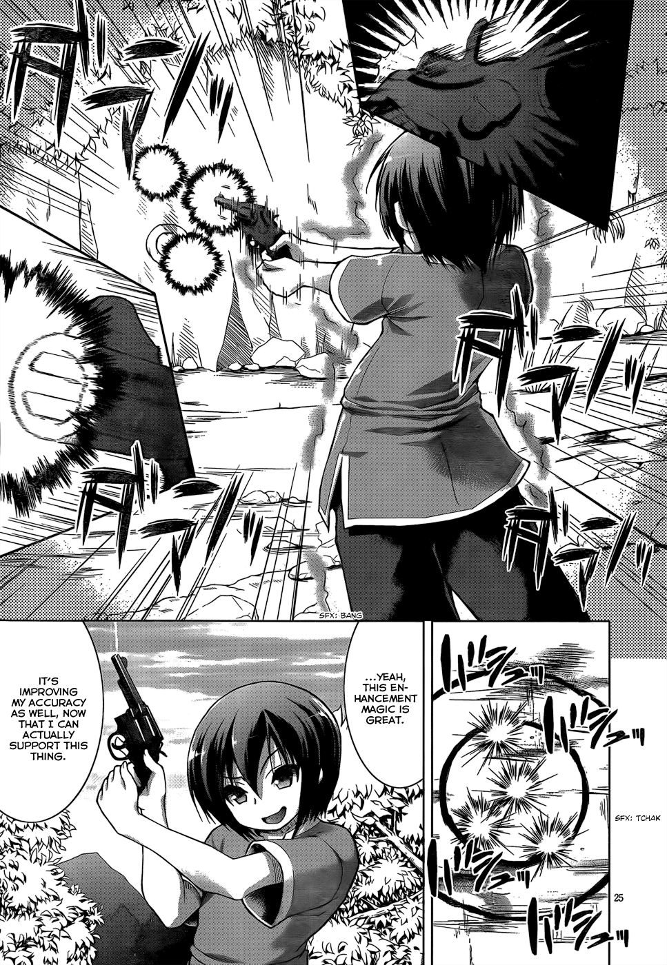 Gun-Ota ga Mahou Sekai ni Tensei shitara, Gendai Heiki de Guntai Harem wo Tsukucchaimashita!? Vol. 1 Ch. 4 第28页