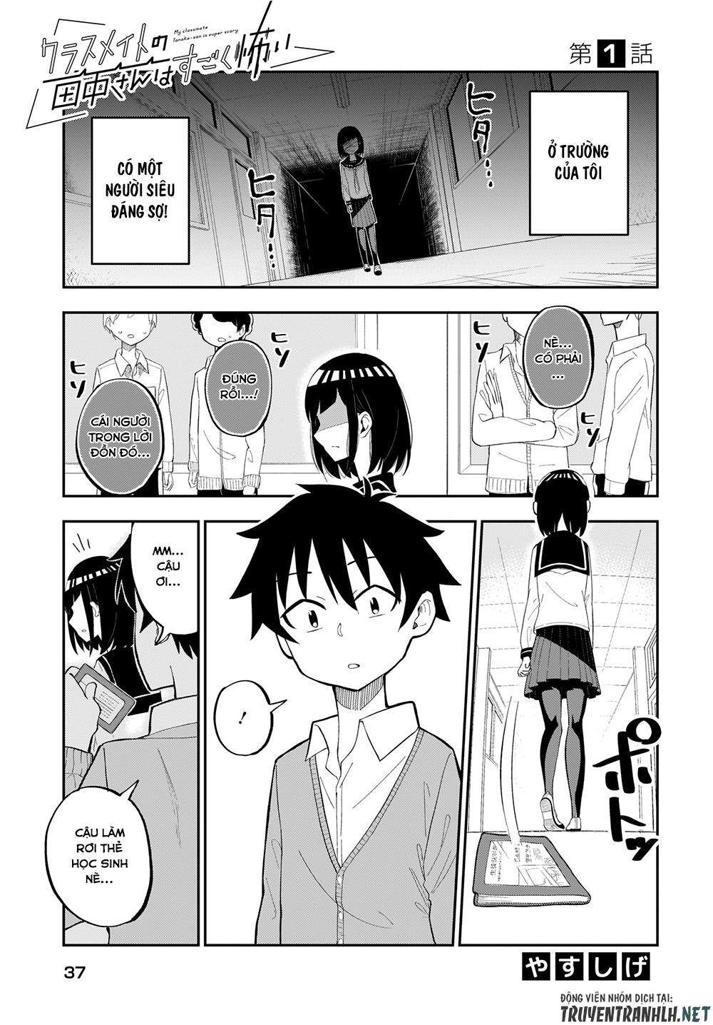 Classmate no Tanaka-san wa Sugoku Kowai Vol. 1 Ch. 1 第2页
