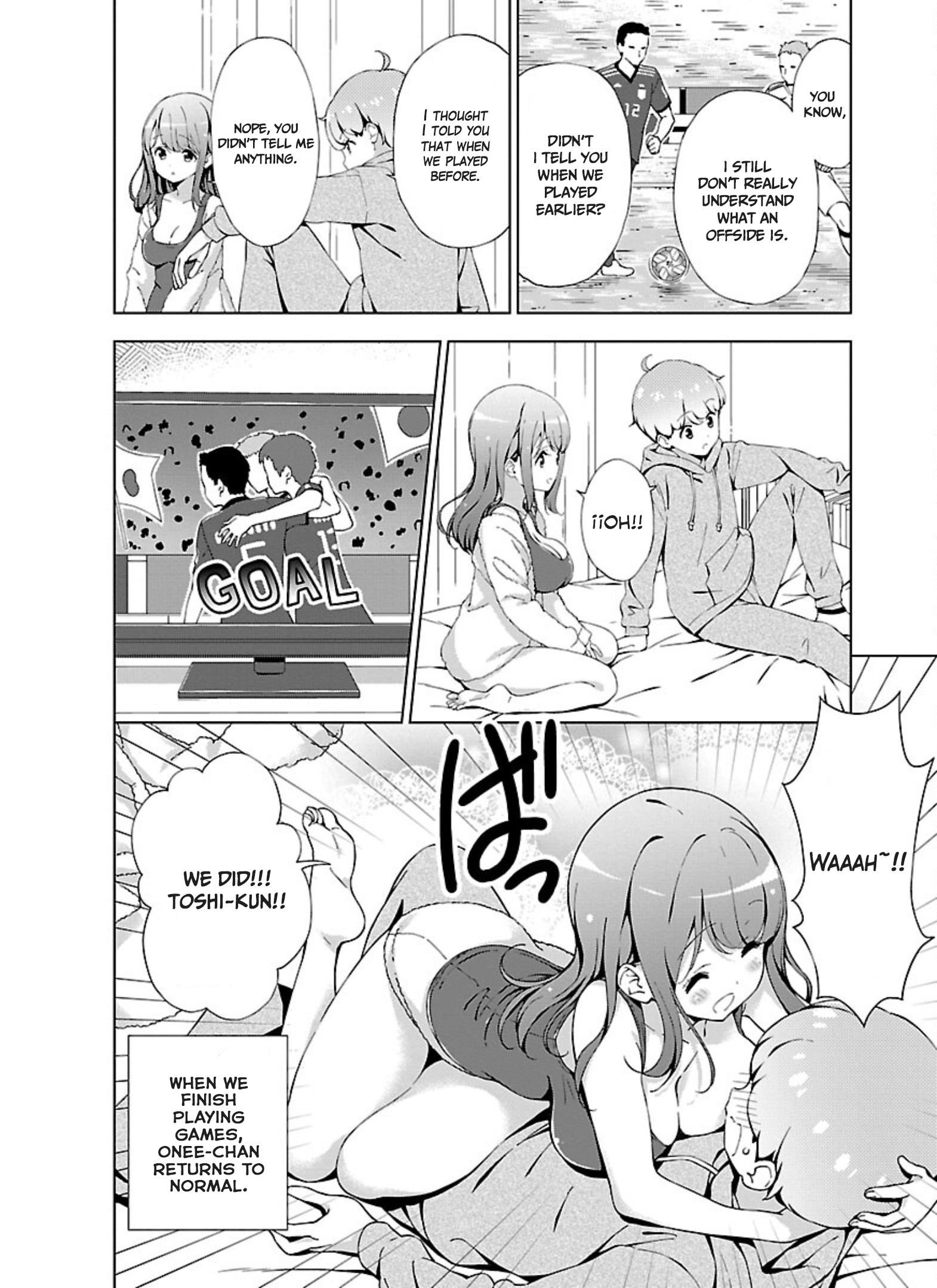 Onee-chan wa Game wo Suruto Hito ga Kawaru Onee-chan My game-playing older sister plays a football game 第16页