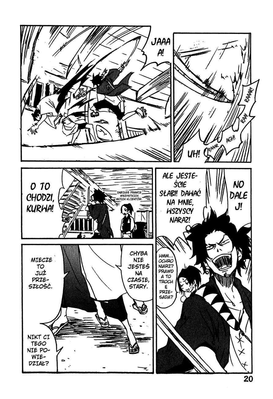 Samurai Champloo Wszyscy troje są zabójcami! ...Właściwie to tylko dwoje. 第19页