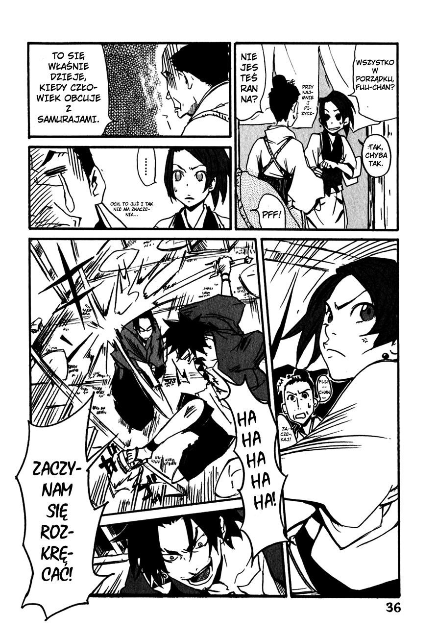 Samurai Champloo Wszyscy troje są zabójcami! ...Właściwie to tylko dwoje. 第35页