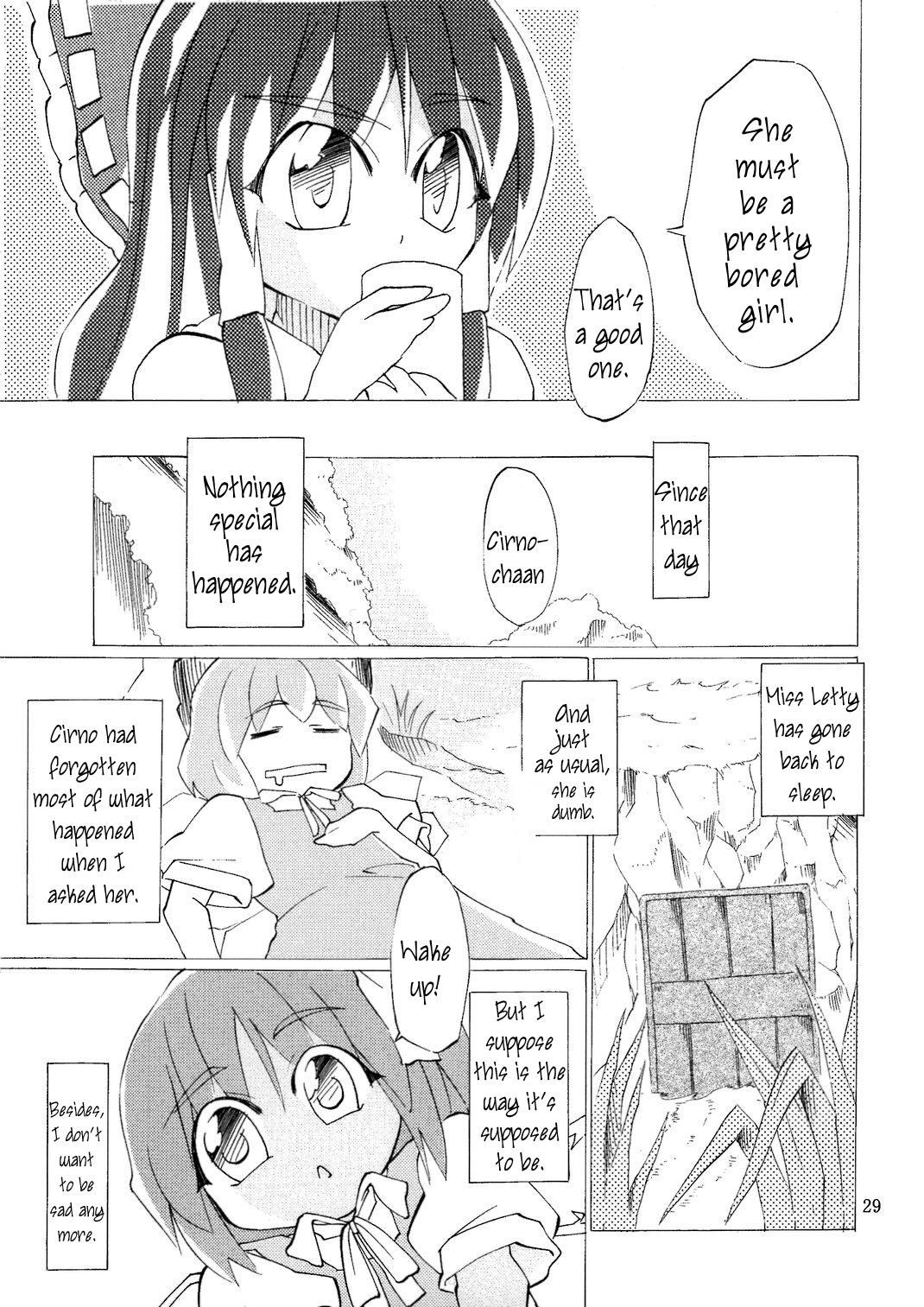 Touhou - Thank You Cirno (Doujinshi) Oneshot 第28页