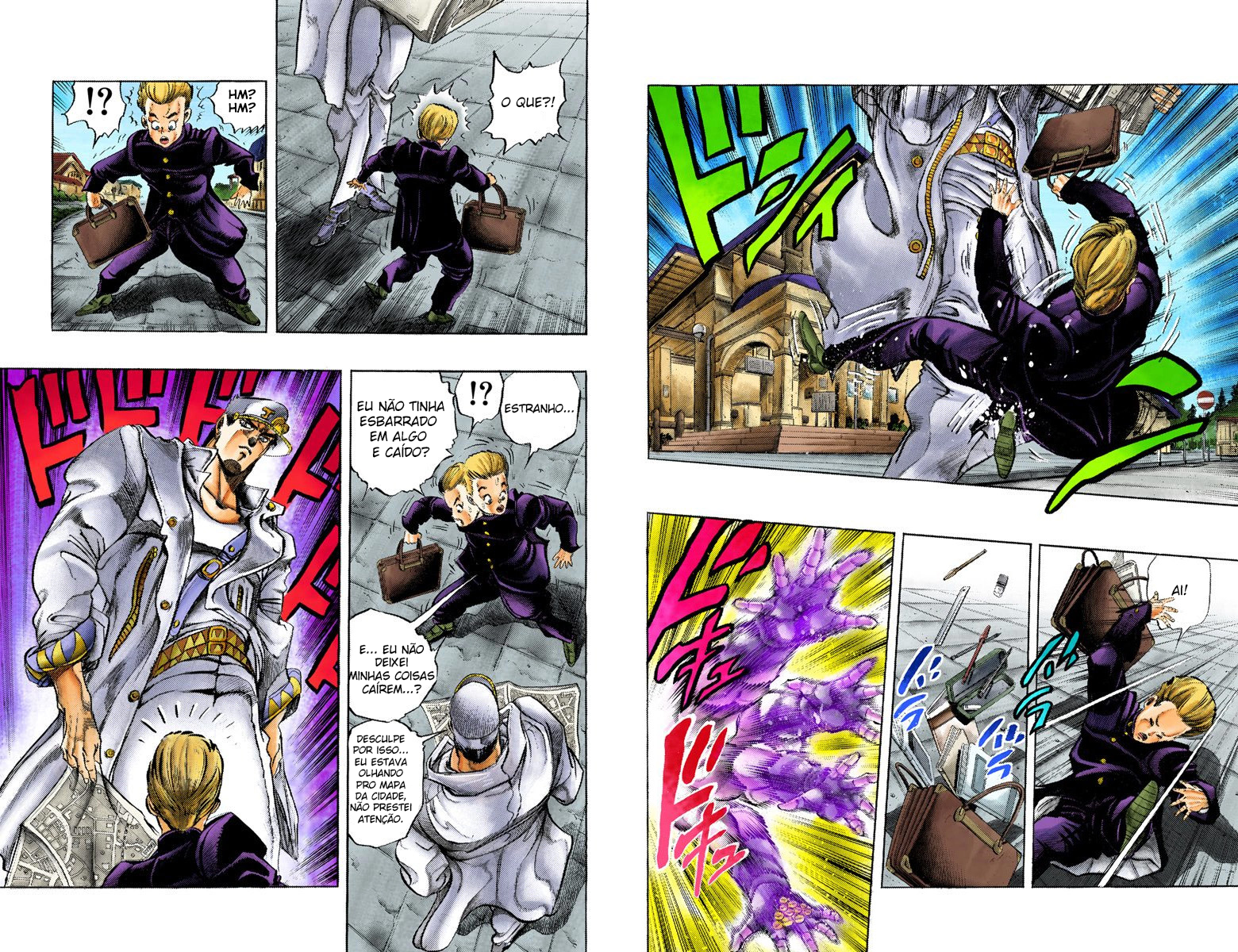 JoJo's Bizarre Adventure, Part 4: Diamond Is Unbreakable (Official Colored) Jotaro Kujo Enfrenta Josuke Higashikata! Parte 1 第4页