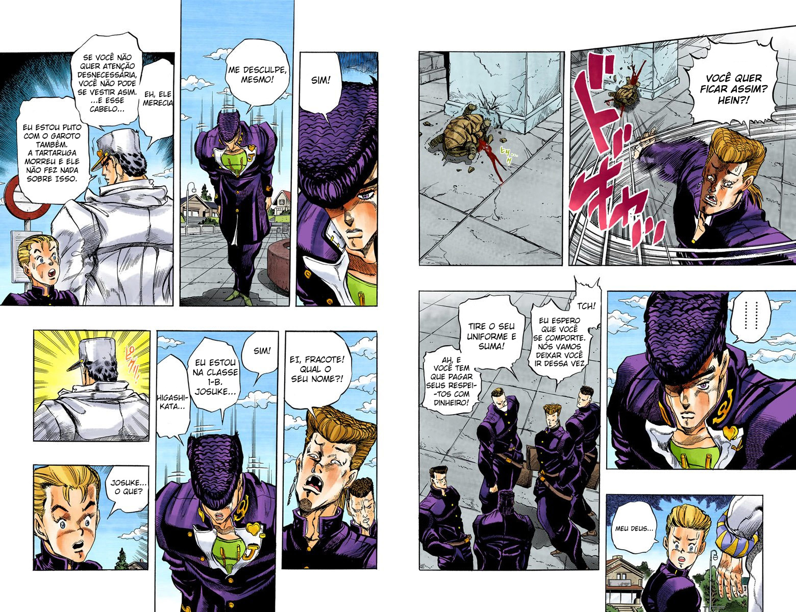 JoJo's Bizarre Adventure, Part 4: Diamond Is Unbreakable (Official Colored) Jotaro Kujo Enfrenta Josuke Higashikata! Parte 1 第8页