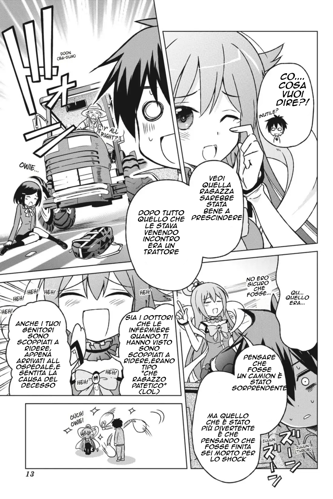 Kono Subarashii Sekai ni Shukufuku o! posso andare in un nuovo mondo con questa auto proclamata dea 第13页
