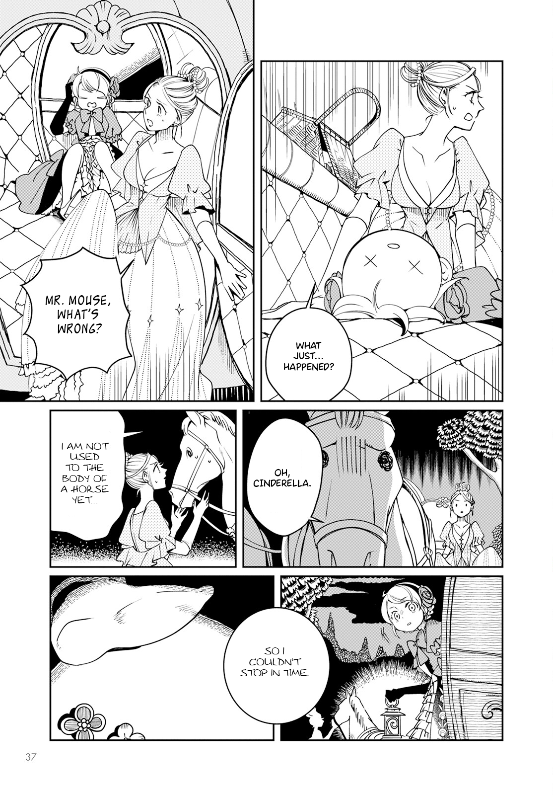 Akazukin, Tabi no Tochuu de Shitai to Deau. The glass slipper accomplice 第34页