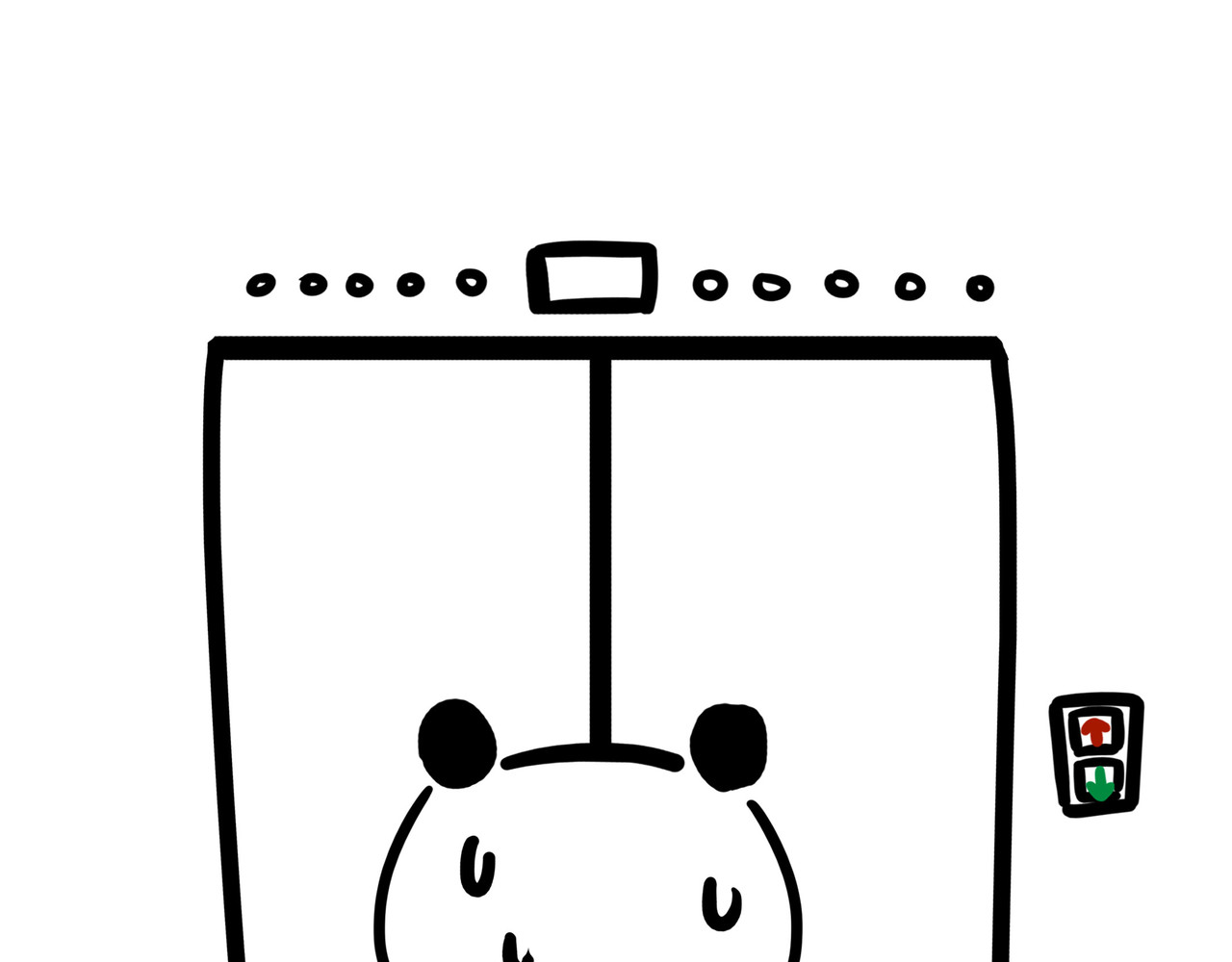 熊猫小基 第1话 电梯间 第9页